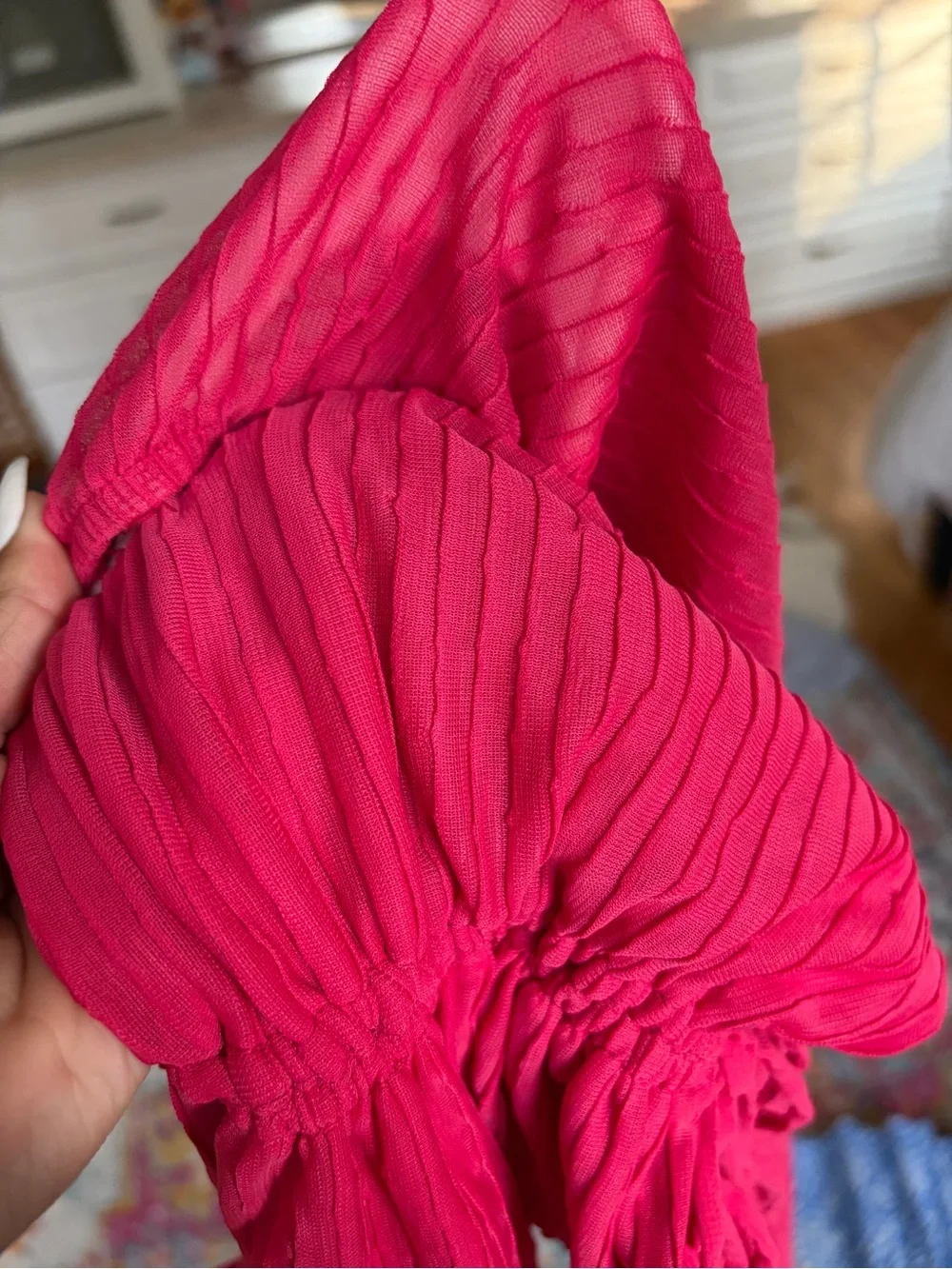 Zara hot pink top